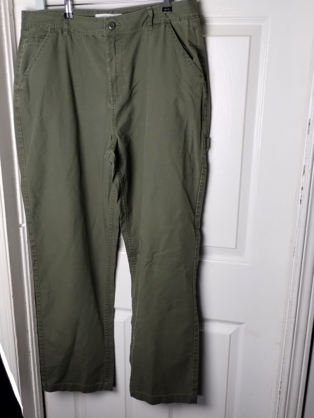 Women's MyStyle Olive Green Casual Pants Size 14 New Without Tags